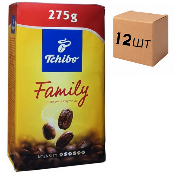 Ящик кофе молотый Tchibo Familly 275 гр. (в ящике 12 шт) 0200166 фото