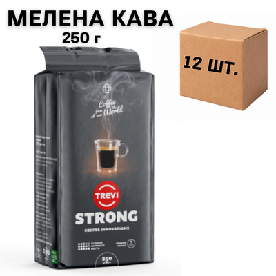 Ящик кофе молотый Trevi Strong 250 гр (в ящике 12 шт) 0300005 фото