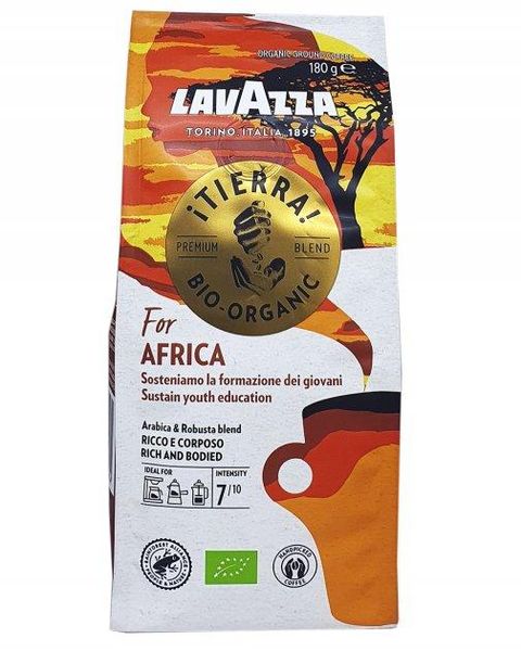 Ящик меленої кави Lavazza Tierra for Africa, 180г (в ящику 6 шт) 0200191 фото