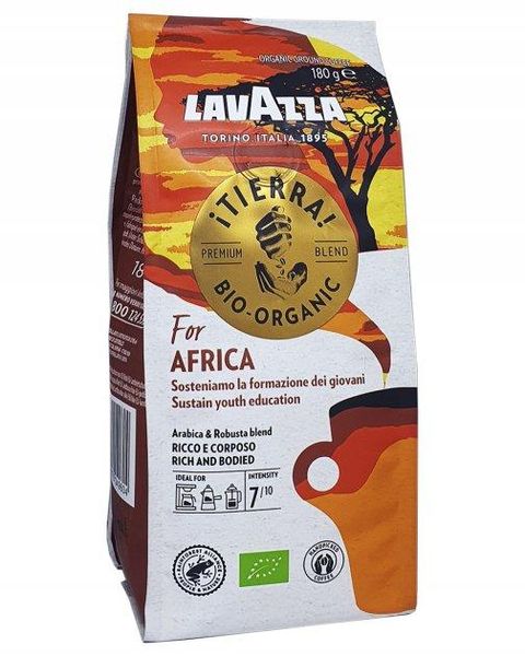 Ящик меленої кави Lavazza Tierra for Africa, 180г (в ящику 6 шт) 0200191 фото