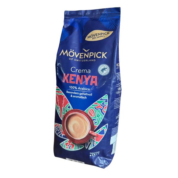 Ящик кофе в зернах Movenpick Crema Kenya 1 кг (в ящике 4 шт) 0200517 фото