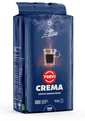 Ящик кави меленой Trevi Crema 250 гр (у ящику 12 шт) 0300006 фото