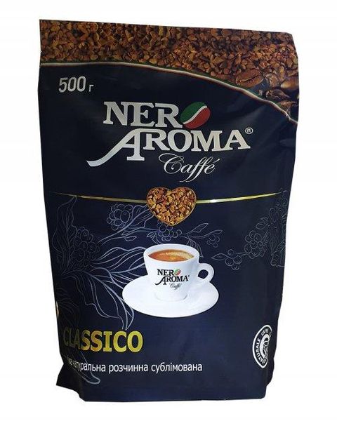 Ящик розчинної сублімованої кави Nero Aroma 500 гр (в ящику 16 шт) 0200309 фото