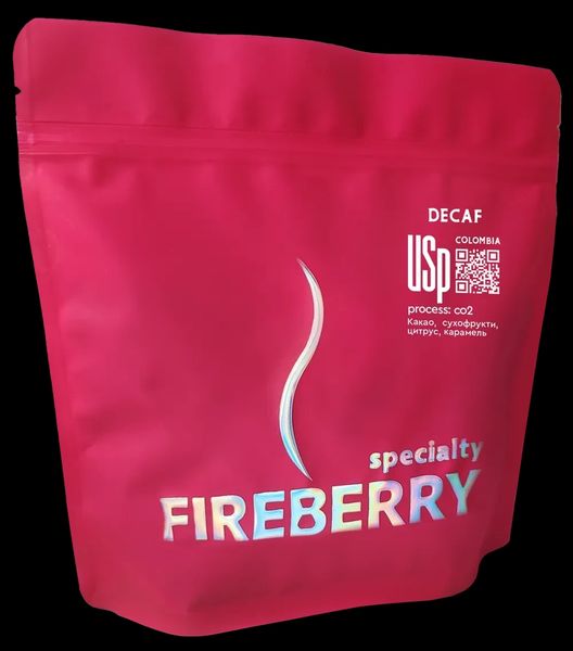 Кава в зернах Decaf / Сolombia FIREBERRY 100% арабіка 250г 3200019 фото