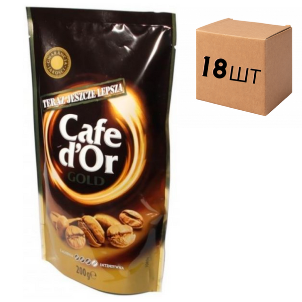 Ящик растворимого кофе Cafe d’or gold, 200g (в ящике 18 шт.) 0200146 фото