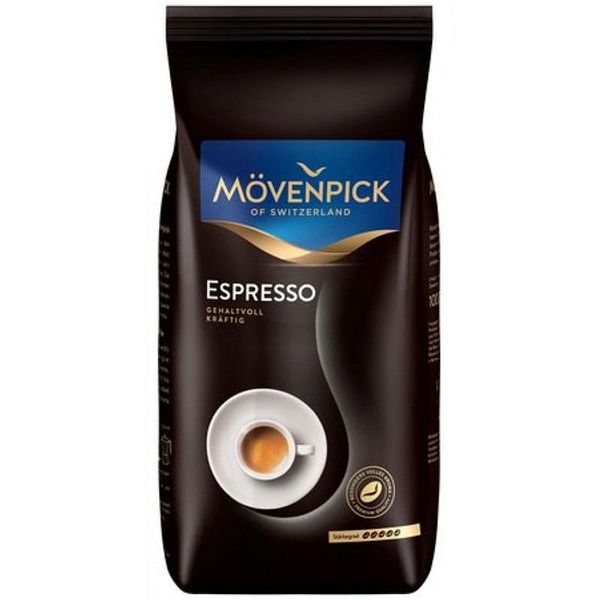 Ящик кави в зернах Movenpick Espresso 1 кг (у ящику 4 шт) 0200017 фото