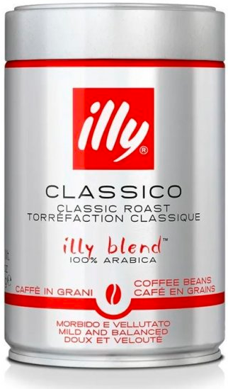 Ящик кофе в зернах Illy Classico 250гр (в ящике 12шт) 0200147 фото