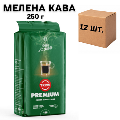 Ящик кави меленой Trevi Premium 250 гр (у ящику 12 шт) 0300007 фото