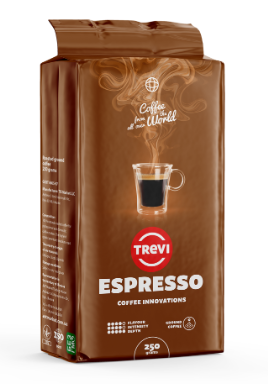 Ящик кави меленой Trevi Espresso 250 гр (у ящику 12 шт) 0300008 фото