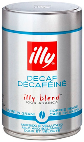 Ящик кави в зернах Illy Caffe Decaffeinato 250гр (у ящику 12шт) 0200148 фото