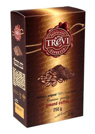 Ящик кофе молотый Trevi Espresso 250 гр (в ящике 12 шт) 0300008 фото