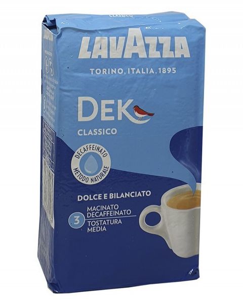 Ящик молотого кофе Lavazza Dek, 250г (в ящике 20 шт) 0200194 фото