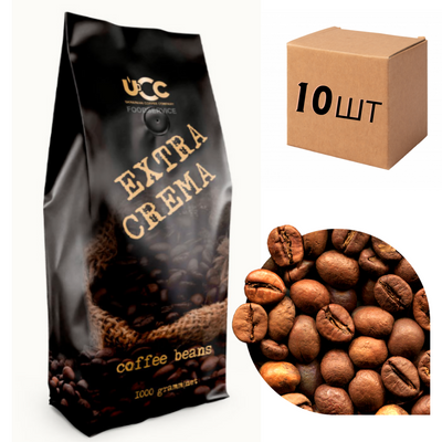 Ящик кави в зернах UCC EXTRA CREMA 1 кг (у ящику 10шт) 10118 фото