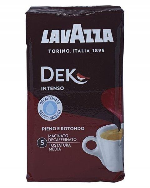 Ящик меленої кави Lavazza Dek Intenso, 250г (в ящику 20 шт) 0200195 фото