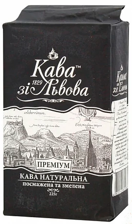 Ящик кави мелена Галка Преміум 225гр. (у ящику 24 шт) 0200103 фото