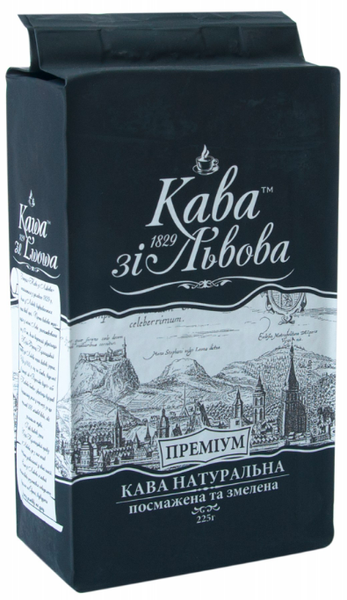 Ящик кави мелена Галка Преміум 225гр. (у ящику 24 шт) 0200103 фото