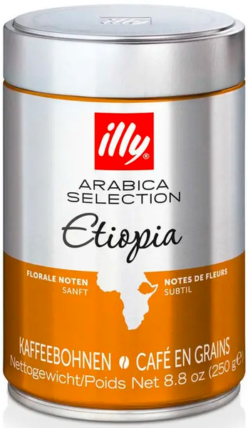 Ящик кави в зернах illy Ethiopia 250гр (у ящику 6шт) 0200150 фото