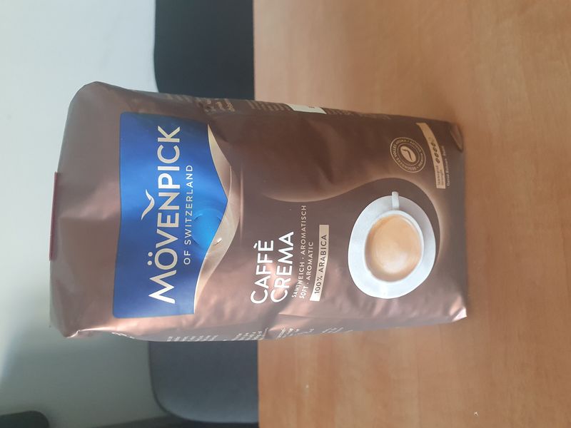 Ящик кави в зернах Movenpick Cafe Crema 500 гр (у ящику 10 шт) 0200021 фото