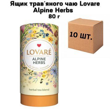 Ящик травяного чая Lovare Alpine Herbs 80 г ( в ящике 10 шт) 02-0649 фото