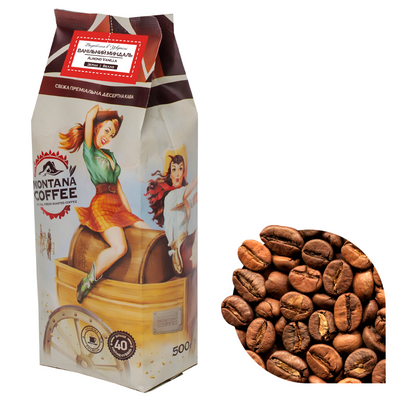 Кава в зернах Montana Coffee "Ванільний мигдаль" 100% арабіка 0,5 кг 1900014 фото