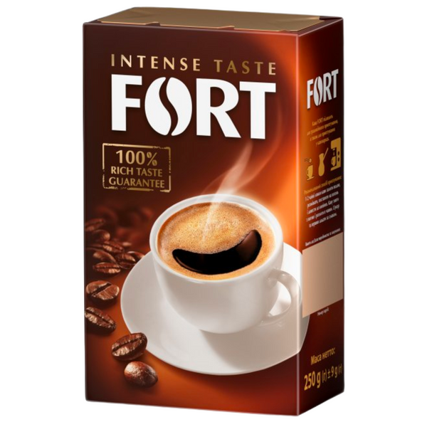 Ящик кофе молотого Fort Intense Taste 250 г (в ящике 12 шт) 0200169 фото