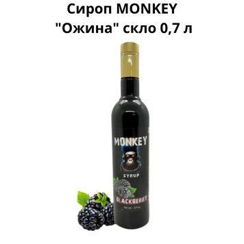 Сироп MONKEY "Ежевика" стекло 0,7 л 90-0217 фото