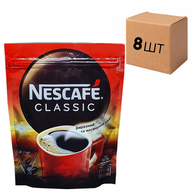 Ящик розчинної кави Nescafe Classic 120 гр. (у ящику 8 шт) 0200106 фото