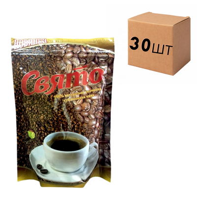 Ящик розчинної сублімованої кави "Свято" 75гр. (у ящику 30 шт) 10122 фото