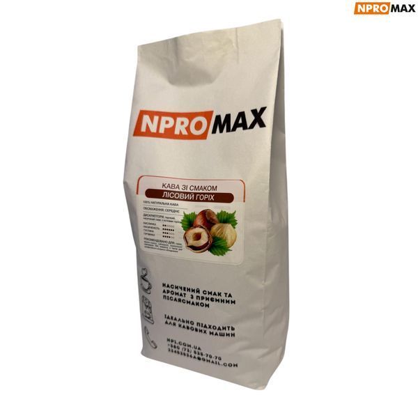 Ароматизована кава в зернах NPROMAX "Лісовий горіх" 1 кг 04-0673 фото