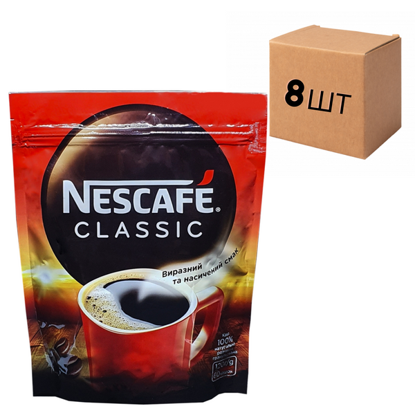 Ящик растворимого кофе Nescafe Classic 120 гр. (в ящике 8 шт) 0200106 фото