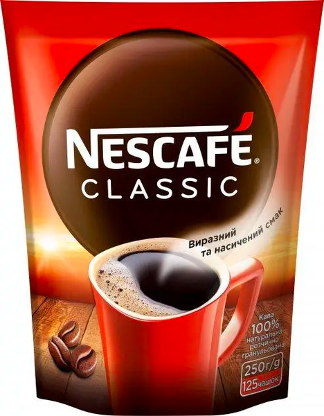 Ящик розчинної кави Nescafe Classic 250 гр. (у ящику 6 шт) 0200107 фото