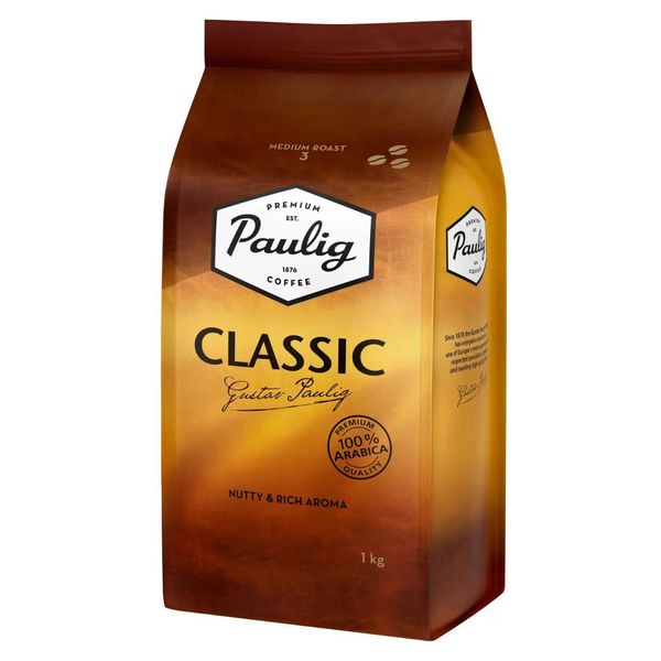 Ящик кофе в зернах Paulig Classic 1 кг (в ящике 4 шт) 0200268 фото