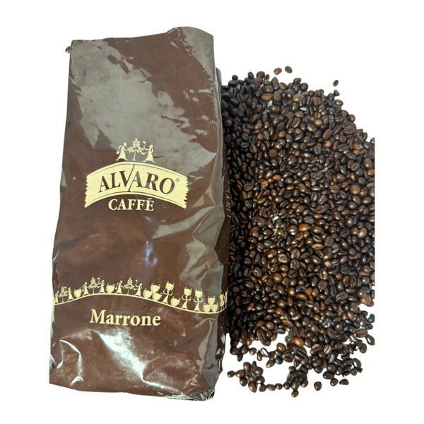 Кава в зернах Alvaro Caffe Marrone 1 кг 63-0077 фото