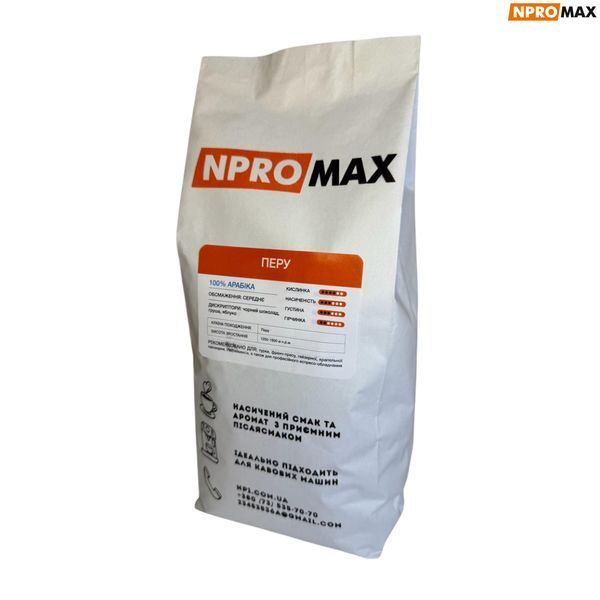 Кофе в зернах NPROMAX Перу 100% Арабика 1 кг 04-0648 фото