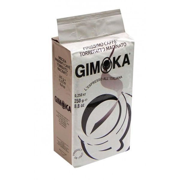 Ящик кофе молотый Gimoka Gusto Ricco Bianco 250 гр (в ящике 20 шт) 0200025 фото