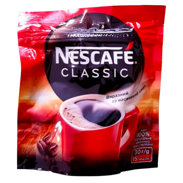 Ящик растворимого кофе Nescafe Classic 30 гр. (в ящике 20 шт) 0200108 фото