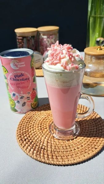 Рожевий гарячий шоколад Strawberry Mojito (Полуничний мохіто) 200 г 17-0079 фото