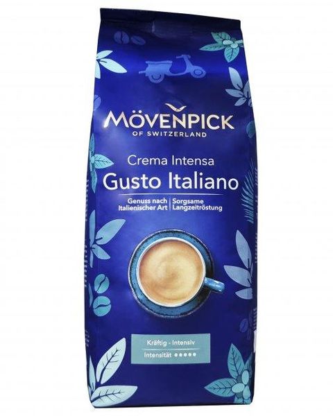 Ящик кави в зернах Movenpick Caffee Crema Gusto Italiano 1 кг (у ящику 4 шт) 0200252 фото