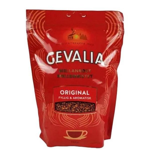 Ящик растворимого кофе GEVALIA ORIGINAL арабика 200г (в ящике 6 шт) 0200080 фото