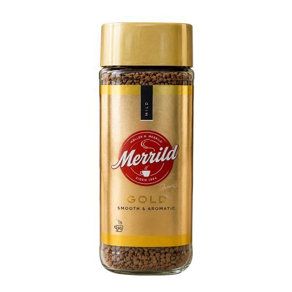 Ящик растворимого кофе Lavazza Merrild Gold 200 г стекло (в ящике 6 шт) 02-0819 фото