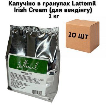 Ящик Капучіно в гранулах Lattemil Irish Cream (для вендінгу) 1 кг 82-0001 фото
