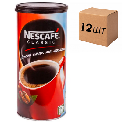 Ящик розчинної кави Nescafe Classic 475 гр. ж/б (у ящику 12 шт) 0200111 фото