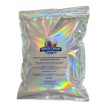 Сухая смесь для приготовления мягкого мороженого Freeze Cream Ванильно-Сливочная Гурме 2 кг 63-0110 фото