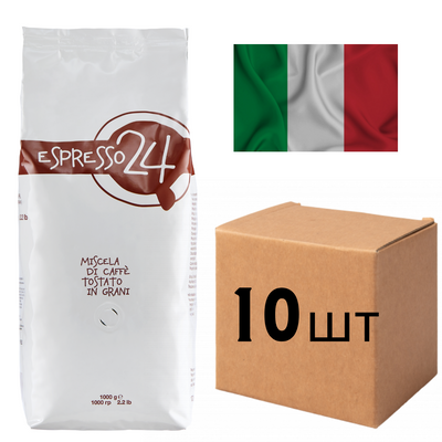 Ящик кофе в зернах Gimoka Espresso 24 1 кг (в ящике 10шт) 1200007 фото