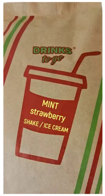 Суміш для м'якого молочного морозива та шейків Суниця-м'ята (Mint Strawbеrry) Shake / Ice Cream, 1 кг 1700017 фото