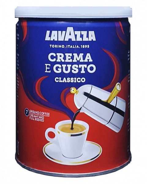 Ящик молотого кофе Lavazza Crema e Gusto ж/б, 250г (в ящике 12 шт) 0200207 фото