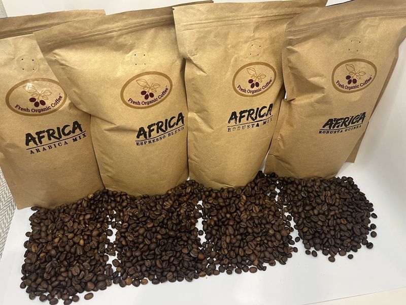 Кавовий набір AFRICA 2 кг (4&times;500 г), у зернах: Arabica Mix / Espresso Blend / Robusta Mix / Robusta Guinea 63-0028 фото