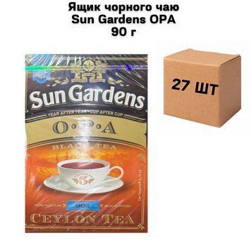 Ящик черного чая Sun Gardens OPA 90 г ( в ящике 27 шт) 02-0565 фото