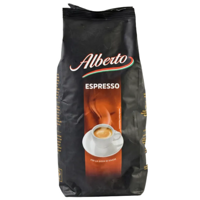 Ящик кави в зернах Alberto Espresso 1 кг (в ящику 4 шт) 0200373 фото