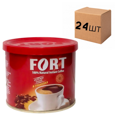 Ящик розчинної кави Fort Intense Taste 50 г (у ящику 24 шт) 0200170 фото
